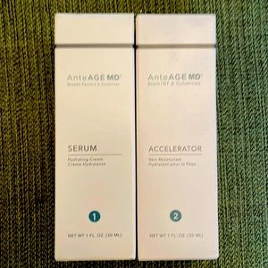 AnteAGE MD serum and accelerator. Both 1 oz.